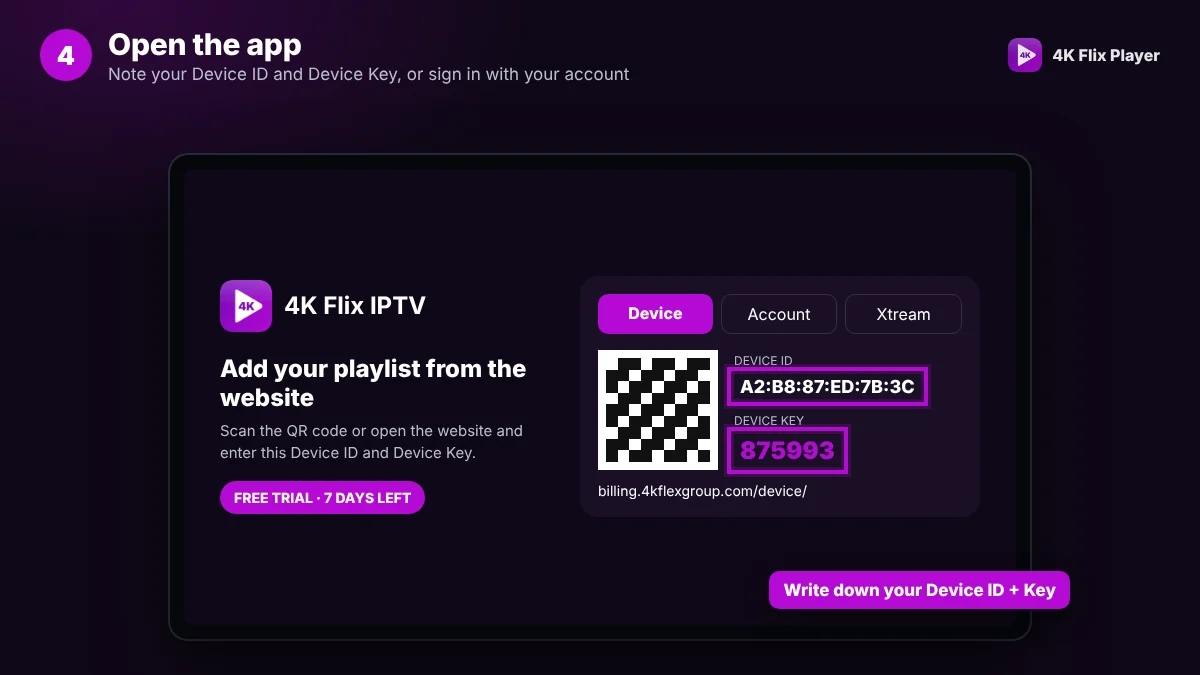Step 4: Open the app and choose how to sign in – 4K Flix Player